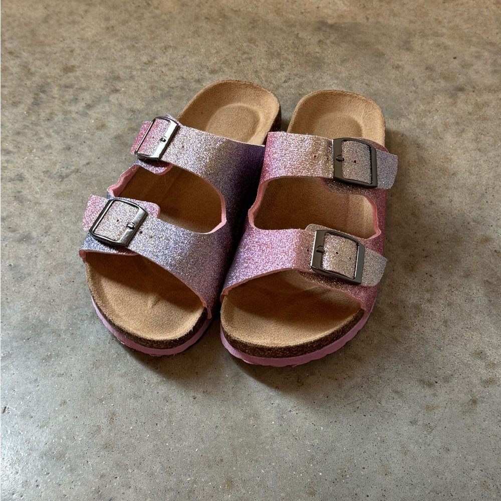 Sparkly Pink and Purple Girls Sandals